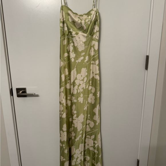 Floral Green Maxi Dress - Picture 3 of 5